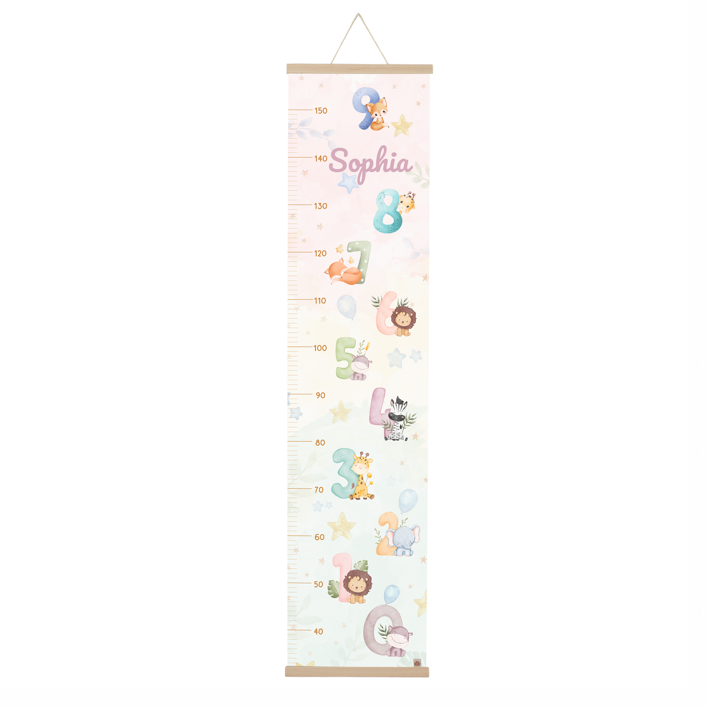 Growing with Numbers – Kids Growth Chart | Personalised Wall Ruler