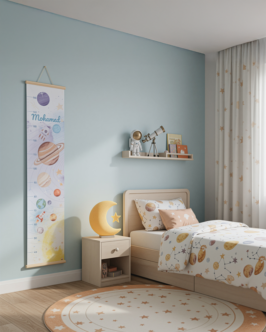 Journey Through the Galaxy – Kids Growth Chart | Personalised Wall Ruler