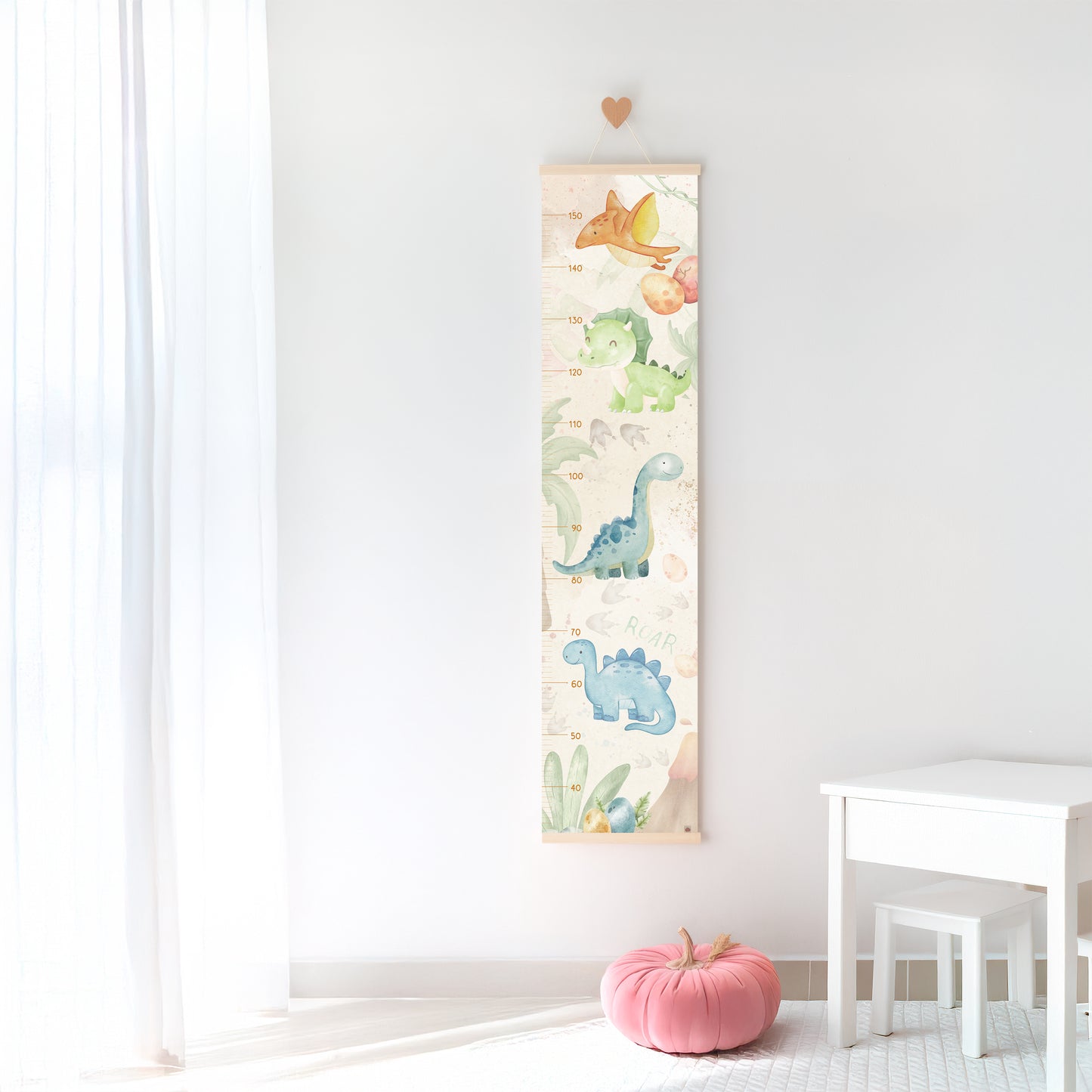 Little Dino Explorers – Kids Growth Chart | Personalised Wall Ruler