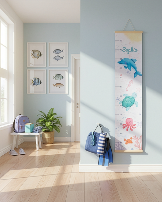 Under the Sea – Kids Growth Chart | Personalised Wall Ruler
