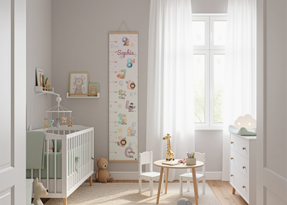 Growing with Numbers – Kids Growth Chart | Personalised Wall Ruler