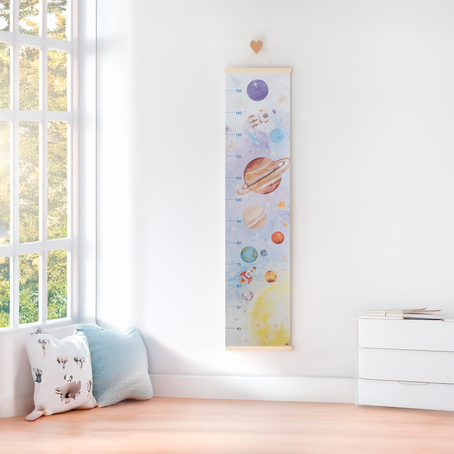 Journey Through the Galaxy – Kids Growth Chart | Personalised Wall Ruler