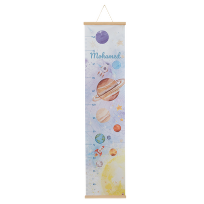 Journey Through the Galaxy – Kids Growth Chart | Personalised Wall Ruler
