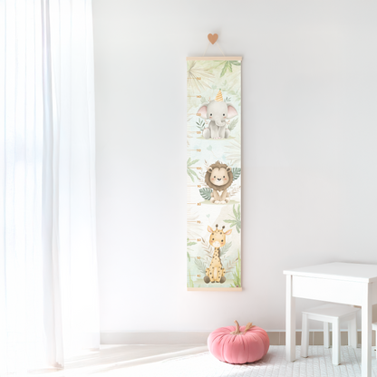 Little Jungle Friends – Kids Growth Chart | Personalised Wall Ruler