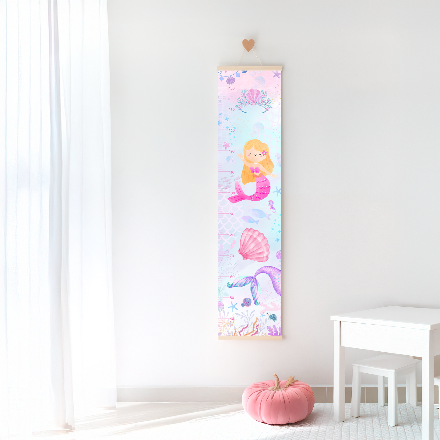 Mermaid Magic – Kids Growth Chart | Personalised Wall Ruler