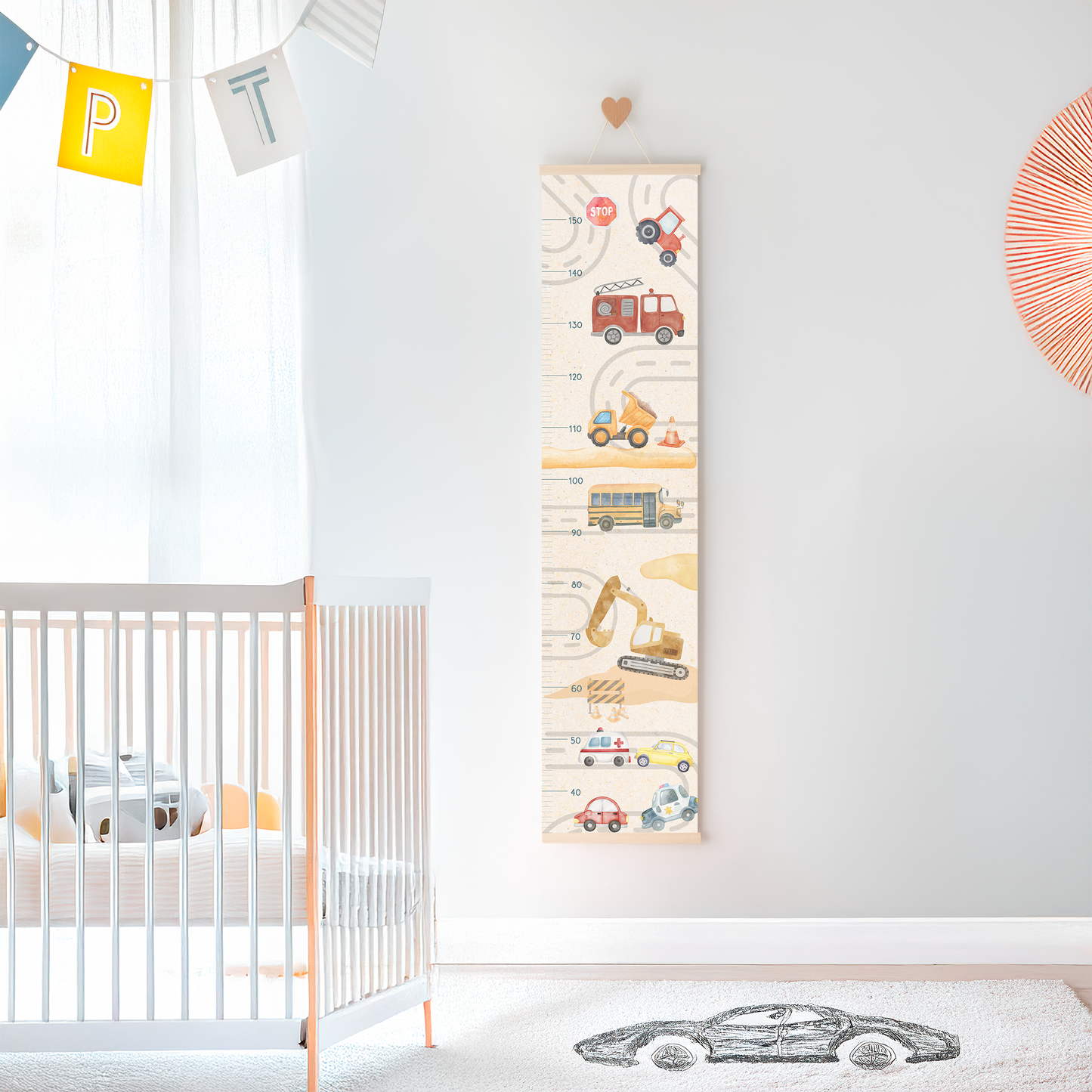 On the Road to Growth – Kids Growth Chart | Personalised Wall Ruler