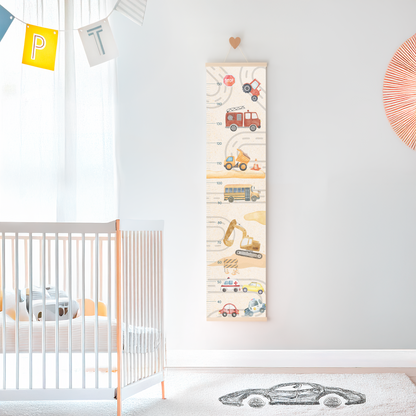 On the Road to Growth – Kids Growth Chart | Personalised Wall Ruler
